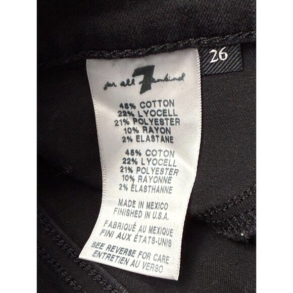 7 for All Mankind Skinny Jeans 26 Coated Snake Print Bronze Metallic Denim 7FAM - Picture 5 of 7